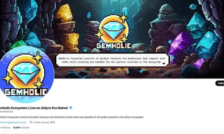 Website Gemholic.world được các đối tượng lập để kêu gọi đầu tư vào đồng tiền ảo GEMS - Ảnh: Công an Hải Phòng.