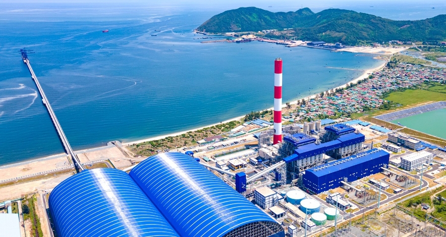 Dự án Nhà máy Nhiệt điện Vũng Áng II. Ảnh: Đình Nhất