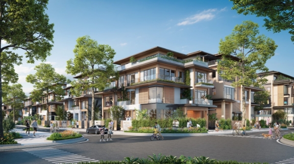 Các trục cảnh quan và lối đi bộ được tổ chức liên tục, khuyến khích cư dân đi bộ để tiếp cận tiện ích hằng ngày trong bán kính ngắn, thay vì phụ thuộc vào phương tiện cơ giới.