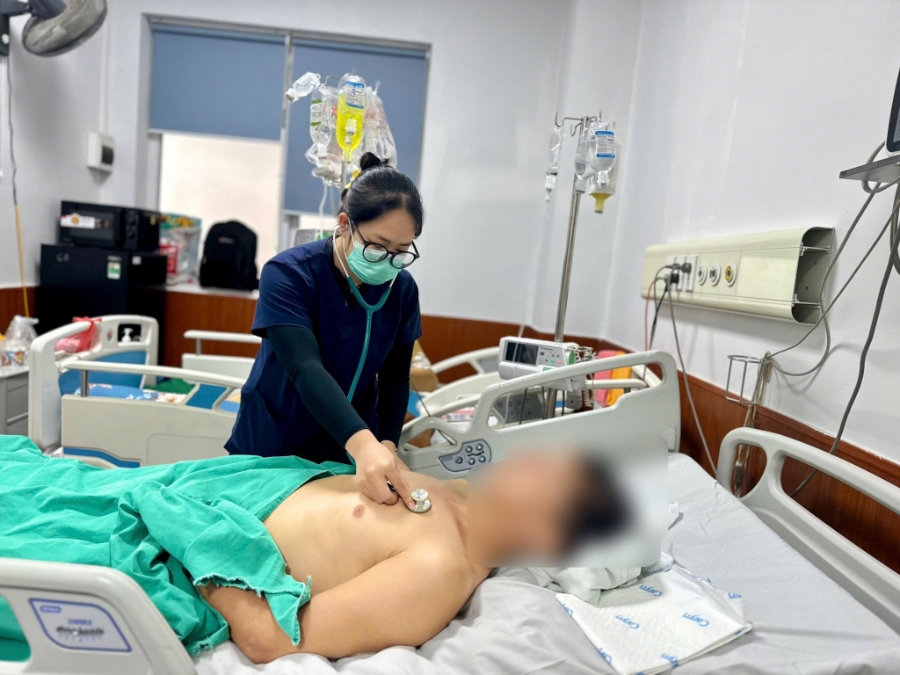 Bệnh nhân điều trị tại Bệnh viện Bệnh Nhiệt đới Trung ương.