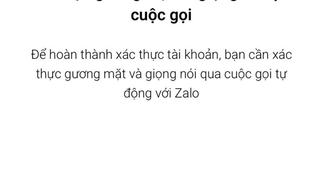 Zalo chuyển đổi định danh người dùng qua dữ liệu gương mặt, giọng nói.