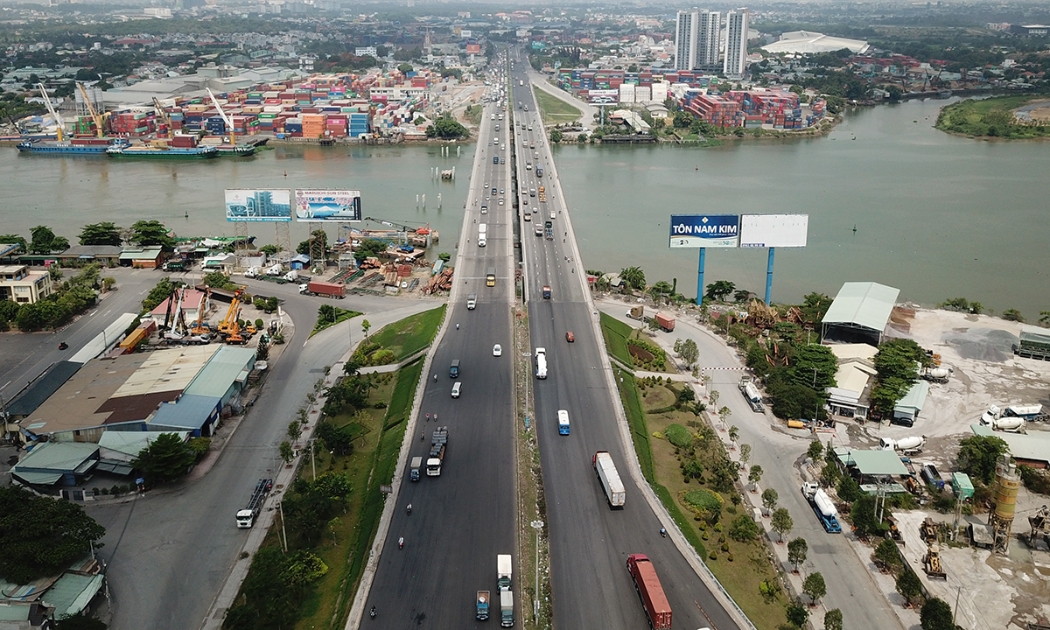 Cầu Đồng Nai kết nối tỉnh Đồng Nai và TP Hồ Chí Minh.