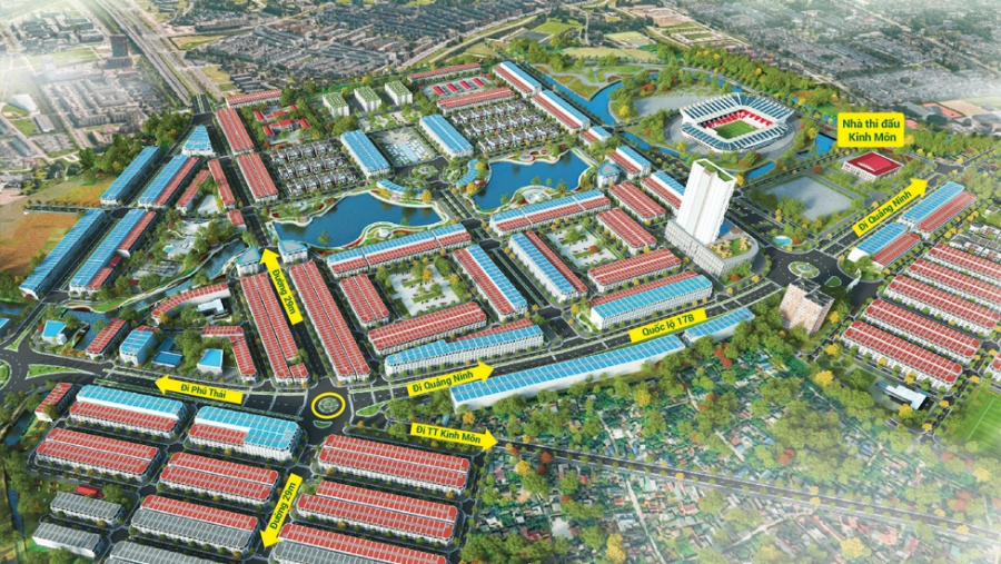 Dự án khu đô thị sinh thái Thành Công giai đoạn 2 sẽ thực hiện thu hồi 40,75ha tại 2 phường Kinh Môn và Trần Liễu.