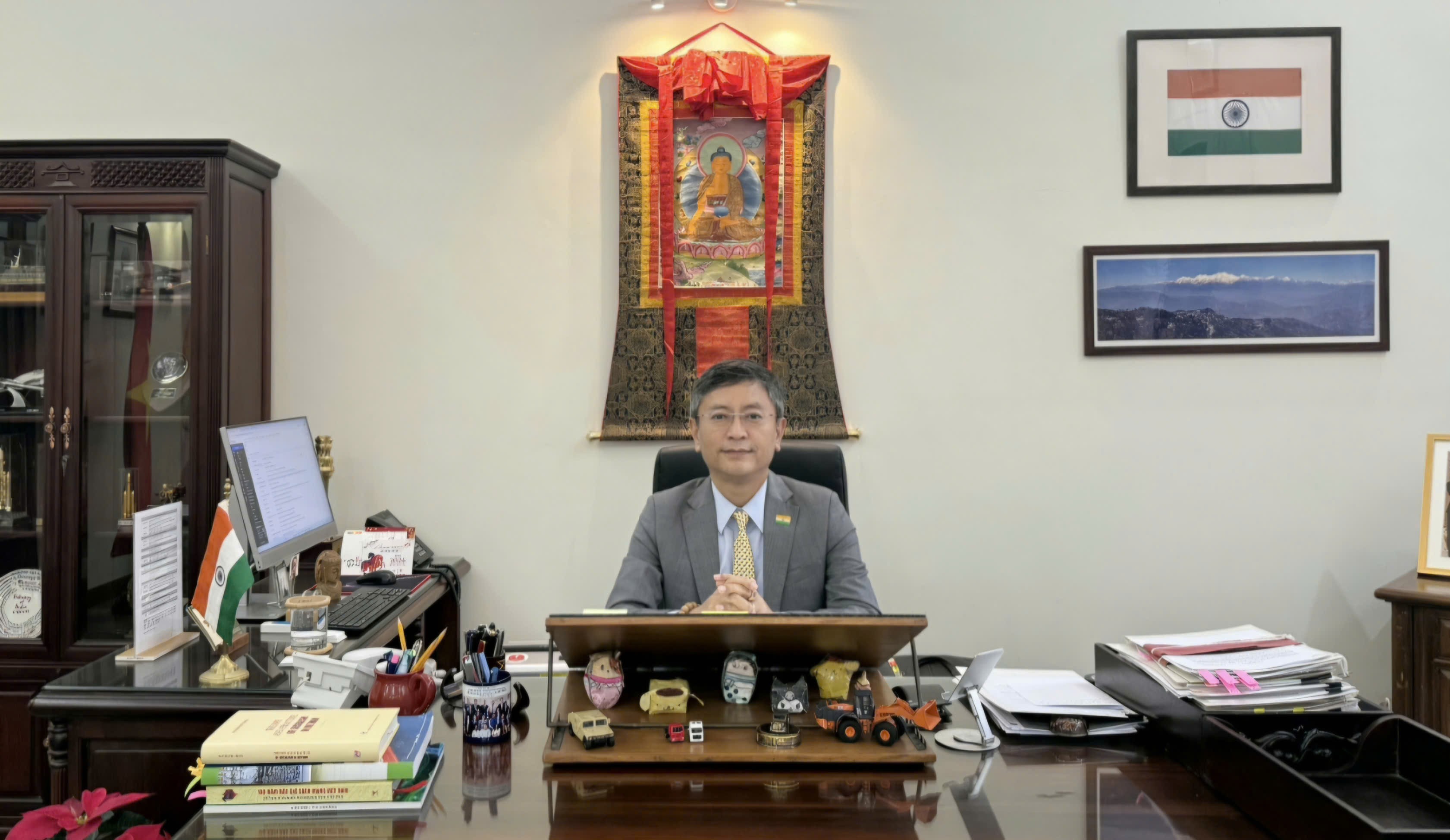 Ngài Tshering Wangchuk Sherpa, Đại sứ Đặc mệnh Toàn quyền Cộng hòa Ấn Độ tại Việt Nam. Ảnh: Đại sứ quán Ấn Độ.