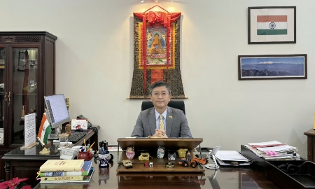 Ngài Tshering Wangchuk Sherpa, Đại sứ Đặc mệnh Toàn quyền Cộng hòa Ấn Độ tại Việt Nam. Ảnh: Đại sứ quán Ấn Độ.