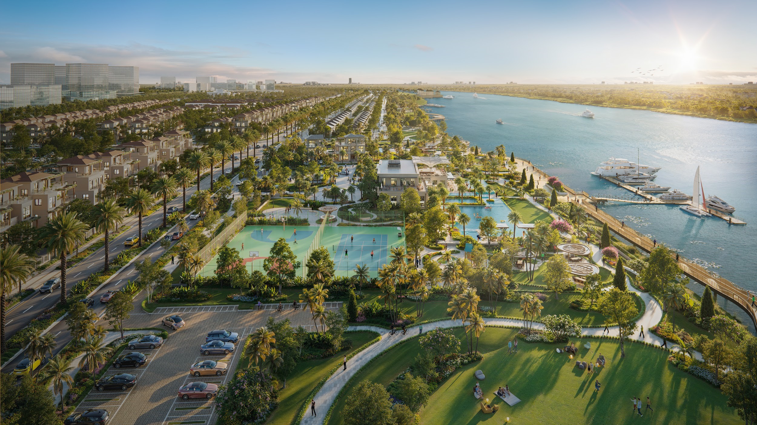 Hệ thực vật bản địa tao nên một tầng xanh sinh thái giúp tái tạo sức khoẻ và năng lượng tinh thần cho gia chủ.