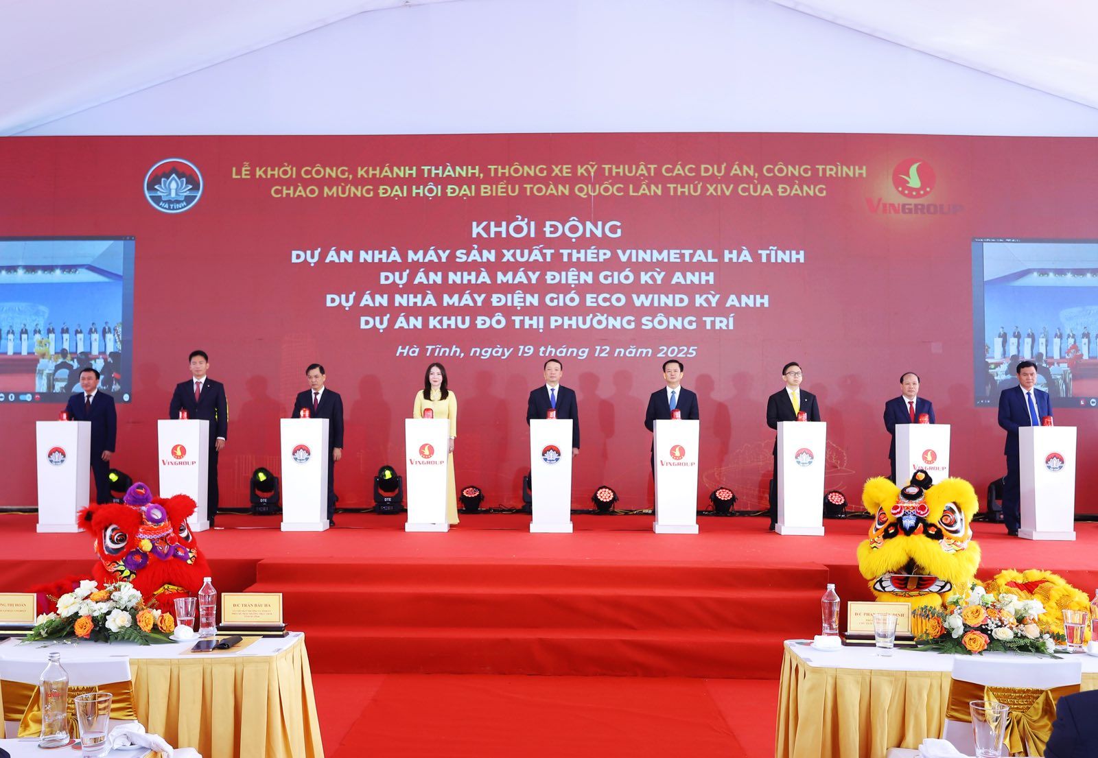 Lễ khởi công các dự án.