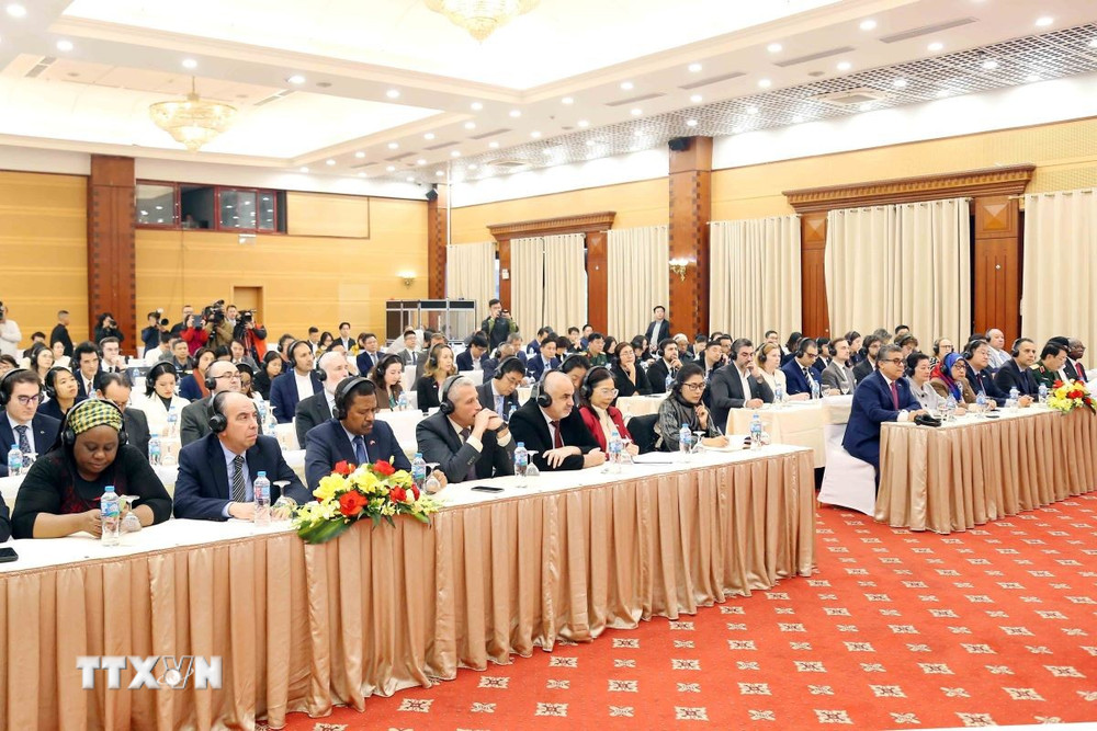 Đại biểu đại diện các cơ quan ngoại giao, các Tổ chức quốc tế tham dự. Ảnh: TTXVN