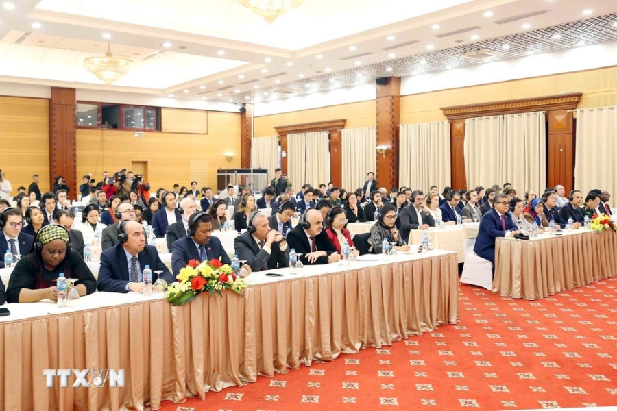 Đại biểu đại diện các cơ quan ngoại giao, các Tổ chức quốc tế tham dự. Ảnh: TTXVN