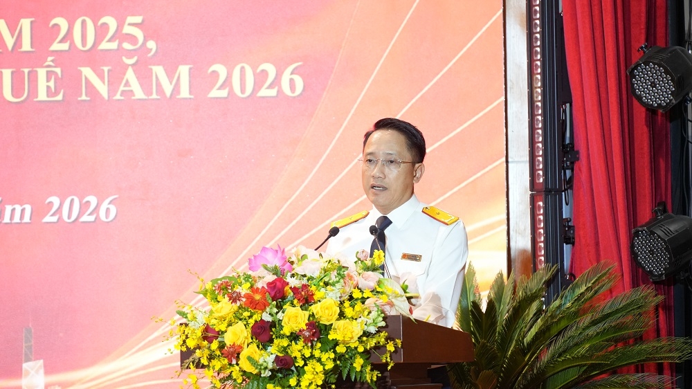 Phó Cục trưởng Cục Thuế Mai Sơn phát biểu tại hội nghị. Ảnh: Cổng thông tin điện tử TP. Hồ Chí Minh.