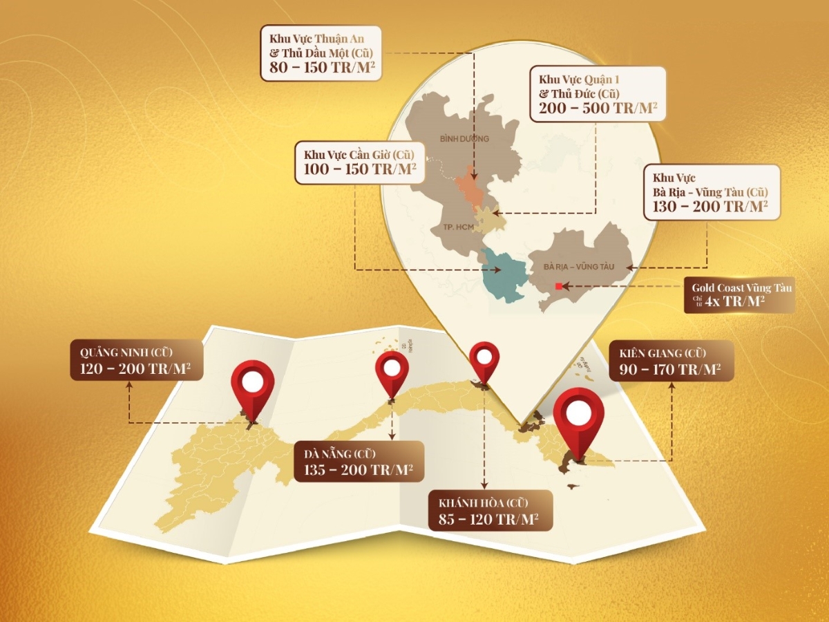 Gold Coast Vũng Tàu sở hữu mức giá hấp dẫn cùng nhiều “bệ phóng” gia tăng giá trị.