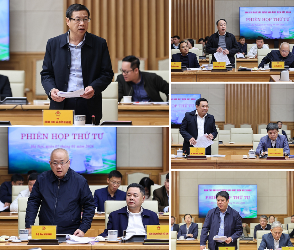 Đại diện các bộ, ngành báo cáo tại phiên họp. Ảnh: VGP.