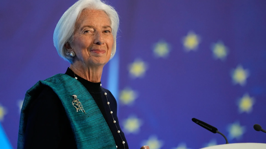 Chủ tịch ECB Christine Lagarde - Ảnh: AP.