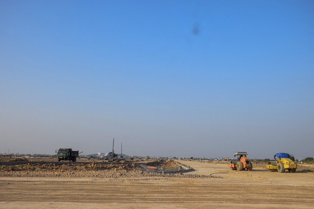 Công trường thi công dự án Khu công nghiệp Thọ Lộc (giai đoạn 1)