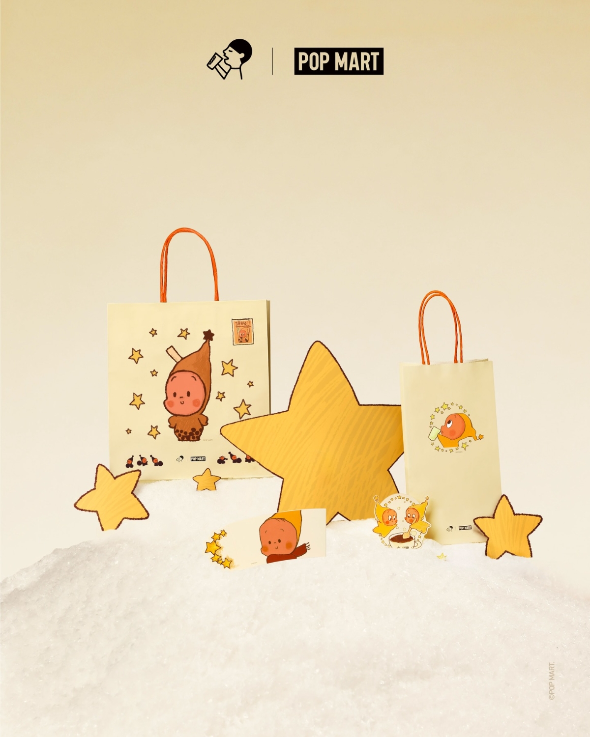 Hợp tác giữa chuỗi trà sữa Heytea và nhân vật Twinkle Twinkle của Pop Mart.