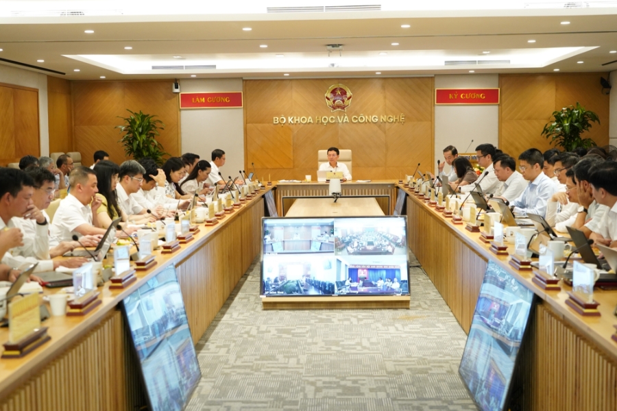 Ảnh Hội nghị Giao ban quản lý nhà nước tháng 7/2025. 