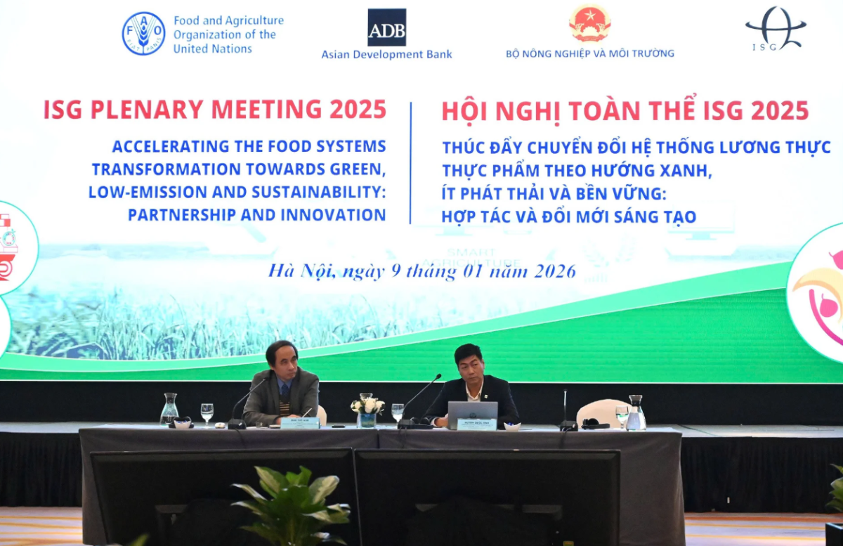 Hội nghị ISG, phiên cấp cao diễn ra vào sáng 9/1/2026.