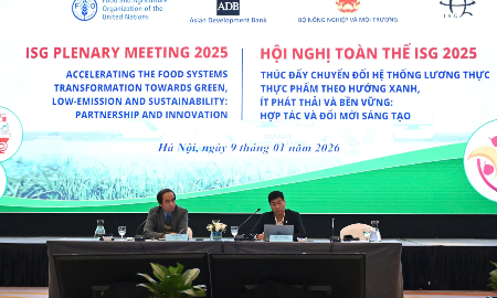 Hội nghị ISG, phiên cấp cao diễn ra vào sáng 9/1/2026.