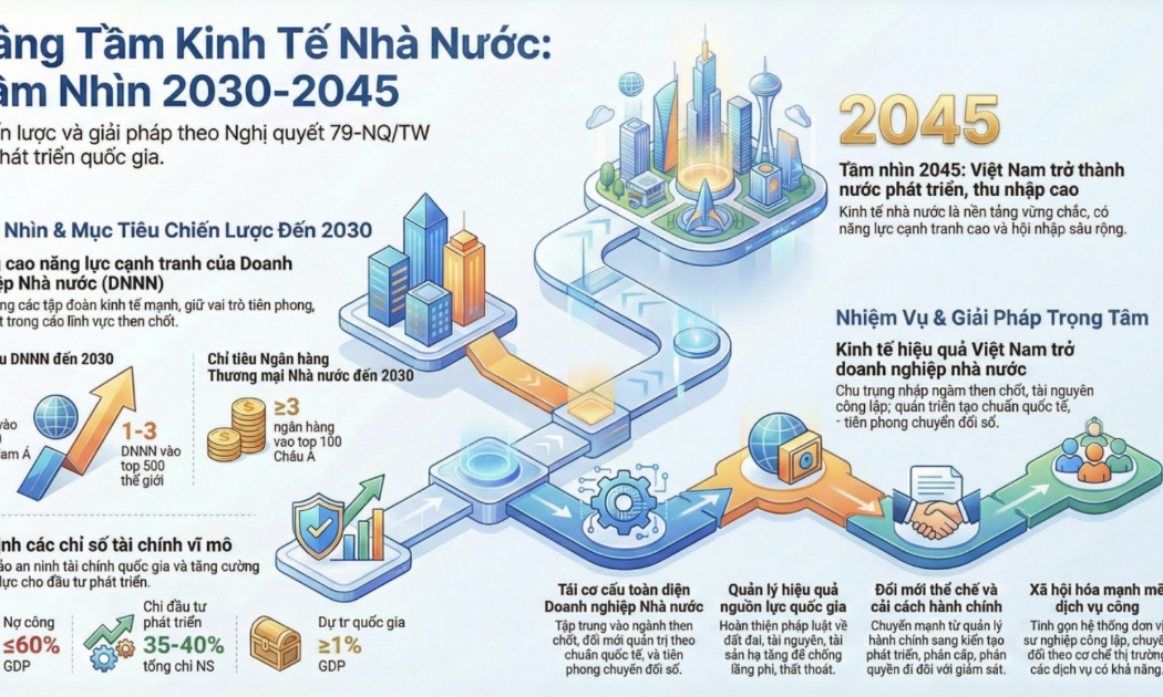 Ba nhóm ngành hưởng lợi nhiều nhất từ Nghị quyết 79 phát triển kinh tế nhà nước