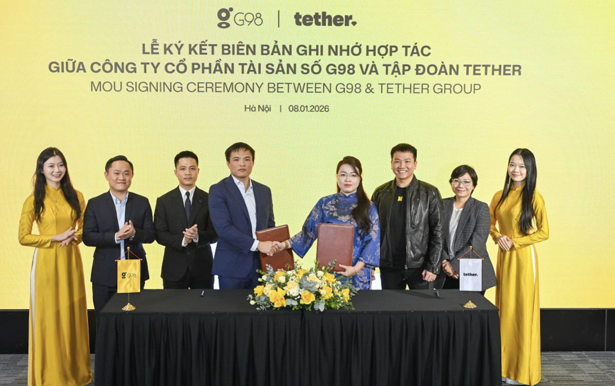 Lễ công bố G98 ký kết biên bản ghi nhớ hợp tác với Tether.