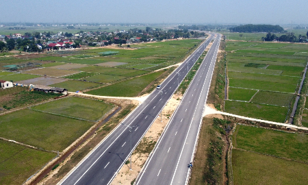 Toàn cảnh tuyến đường Vạn Thiện - Bến En nối cao tốc Bắc Nam