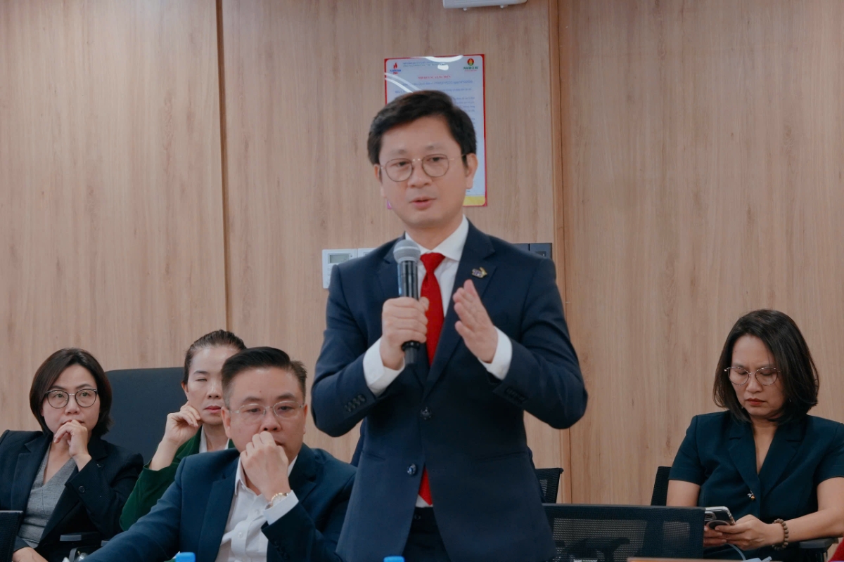 Ông Nguyễn Đức Hùng Linh - Phó Tổng giám đốc khối Đầu tư AgriS phát biểu tại sự kiện.