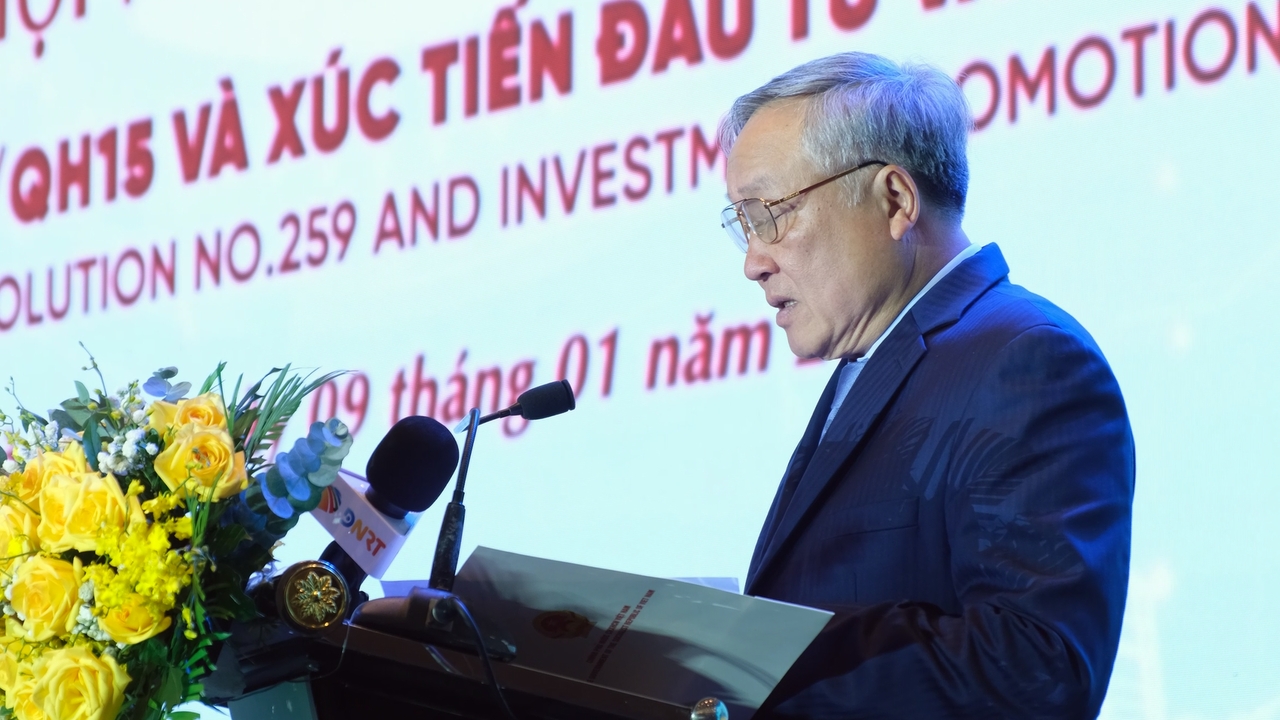 Phó Thủ tướng Thường trực Chính phủ Nguyễn Hòa Bình phát biểu tại Hội nghị. - Ảnh: Quang Hiếu