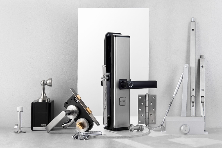 Set khóa vân tay điện tử Huy hoàng (Ảnh: Huy Hoàng).