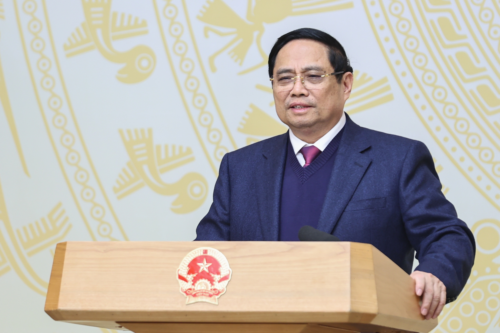 Thủ tướng Phạm Minh Chính phát biểu tại Hội nghị. Ảnh: VGP.
