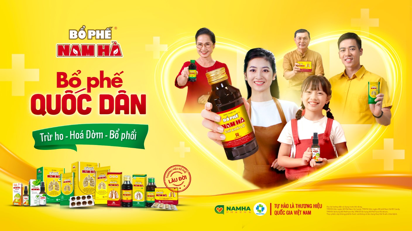 Bổ Phế Nam Hà – thương hiệu thuốc ho bổ phế lâu đời, gắn bó với sức khỏe hô hấp của nhiều thế hệ người Việt.