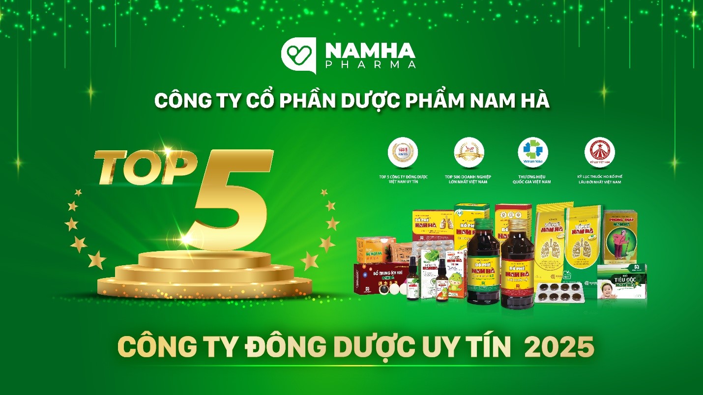 Các sản phẩm đông dược tiêu biểu của Dược Nam Hà.