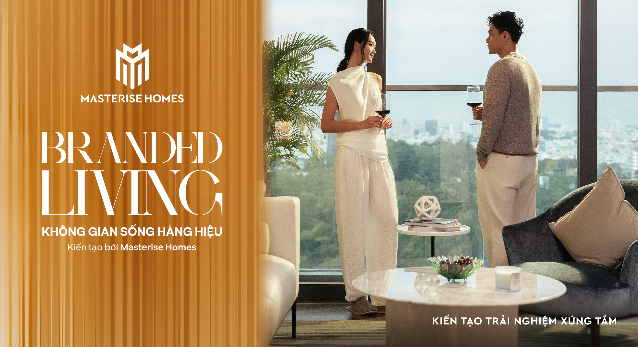 Branded Living by Masterise Homes xoay quanh khái niệm “hàng hiệu” cho mọi phân khúc – nơi đặc quyền “hàng hiệu” không chỉ là câu chuyện của số ít, mà là trải nghiệm sống xứng tầm cho từng chủ nhân.