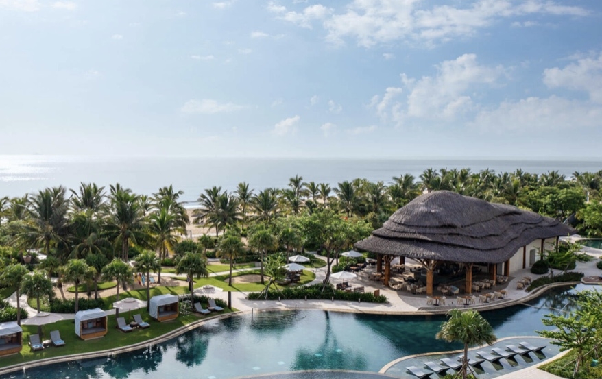 Một góc hướng biển của Khu Khu nghỉ dưỡng Hoiana, Đà Nẵng.