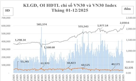 Tháng 12, hợp đồng tương lai trái phiếu Chính phủ kỳ hạn 05 năm và 10 năm không có giao dịch