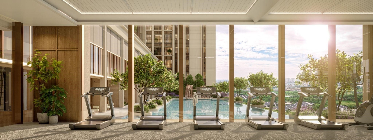 Mọi không gian tại Parc Régent đều tràn ngập sức sống của thiên nhiên. Ảnh: ParkCity Hanoi.