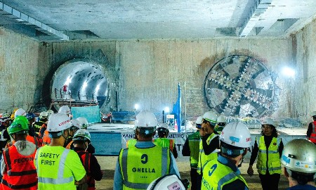 Máy đào hầm TBM2 của tuyến đường sắt đô thị Nhổn - Ga Hà Nội đã tiến đến Ga S11 - Văn Miếu