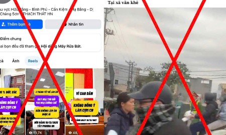 Thông tin xuyên tạc, sai sự thật về công tác phóng mặt bằng. Ảnh: CATPHN