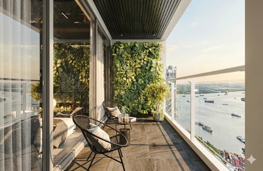 Penthouse với thiết kế hiện đại, sở hữu tầm view khoáng đạt