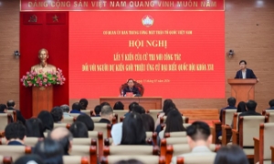 MTTQ Việt Nam lấy ý kiến cử tri giới thiệu người ứng cử đại biểu Quốc hội khóa XVI