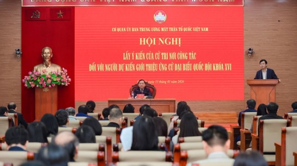 MTTQ Việt Nam lấy ý kiến cử tri giới thiệu người ứng cử đại biểu Quốc hội khóa XVI