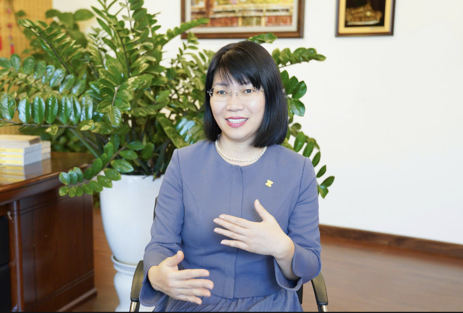 Bà Vũ Thị Thúy Ngà, Tổng Giám đốc, Sở Giao dịch Chứng khoán Hà Nội (HNX).