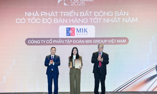 MIK Group được vinh danh “Nhà phát triển bất động sản có tốc độ bán hàng tốt nhất năm” 