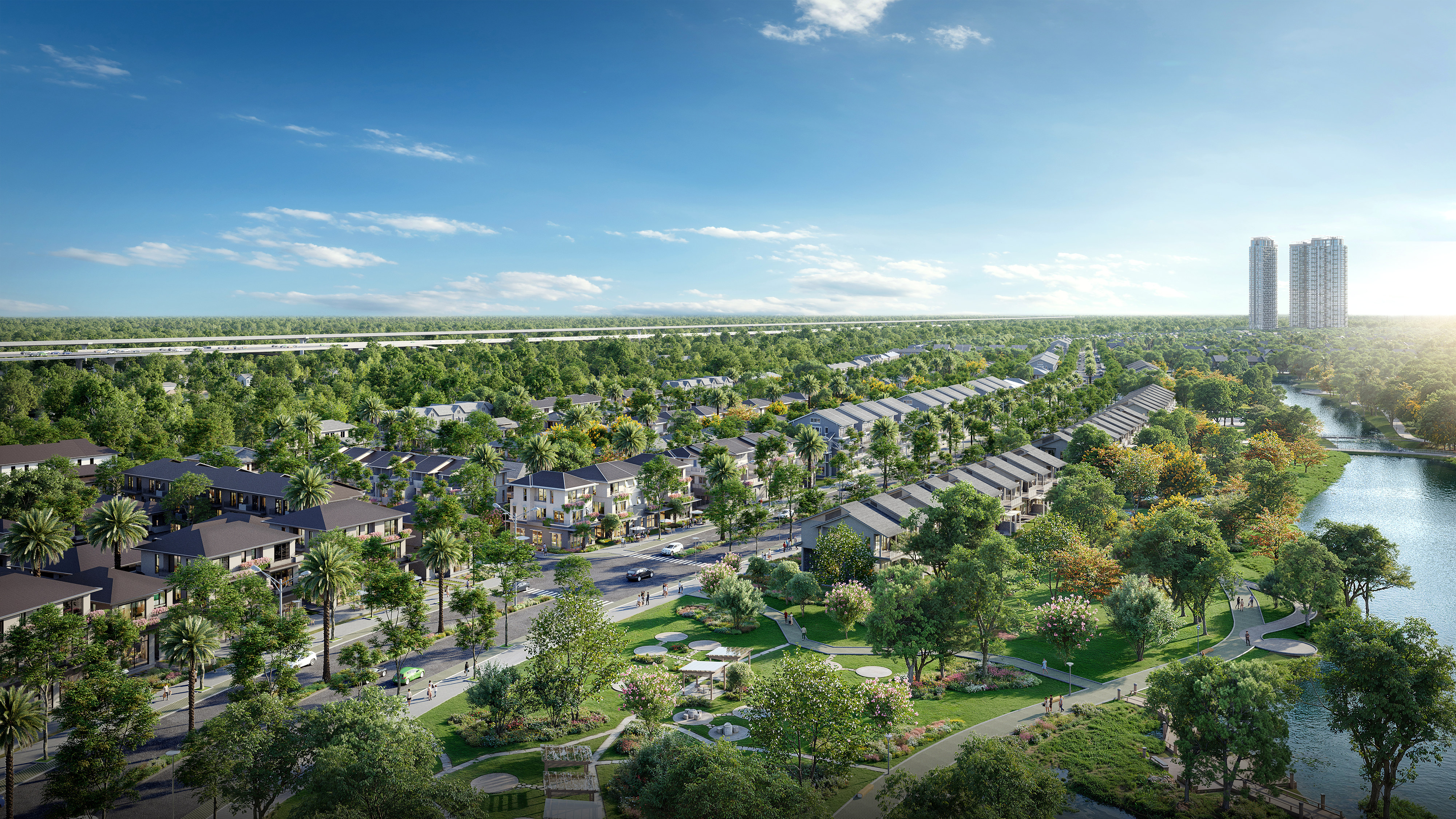 Phân khu Mùa Lễ Hội phát triển theo quy hoạch chuẩn mực DNA Ecopark