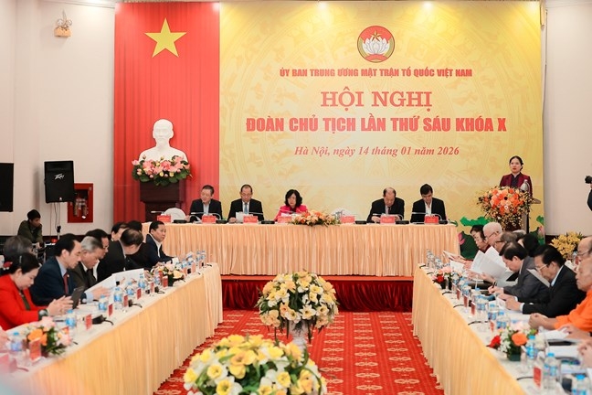 &nbsp;Quang cảnh Hội nghị.&nbsp;Ảnh: Mặt trận.