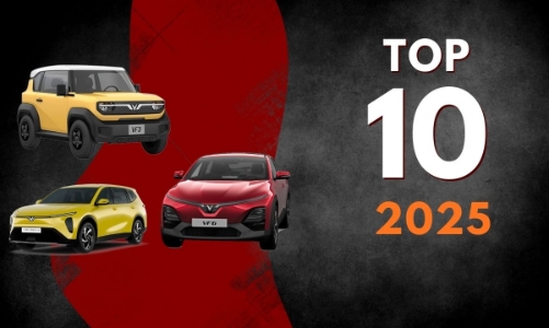 Top 10 xe bán chạy nhất thị trường Việt 2025: Xe điện áp đảo