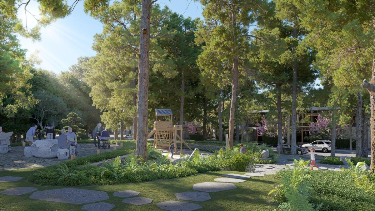 Mọi tiện ích tại dự án đều gắn liền và tôn trọng tính thiên thiên - Ảnh: DNCC.