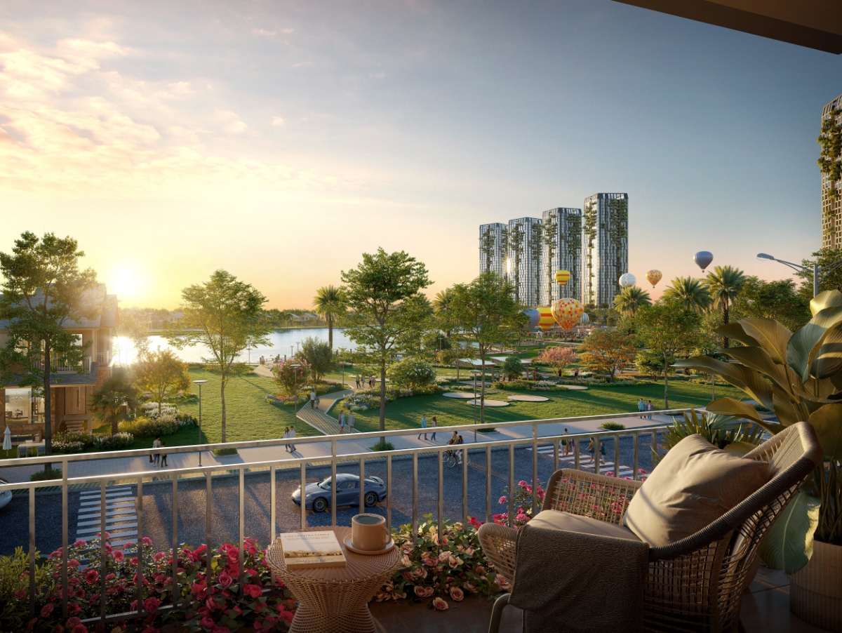 Không gian sống sôi động ngay bên thềm nhà kích thích tinh thần cư dân.