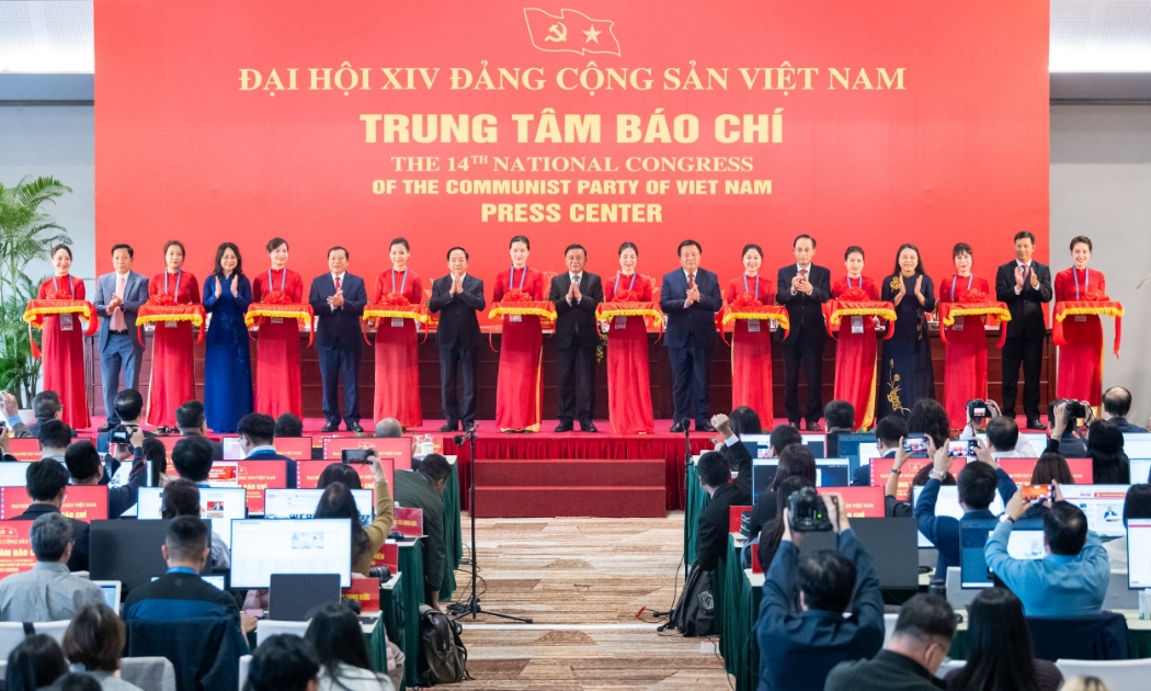 Khai trương Trung tâm Báo chí phục vụ Đại hội XIV của Đảng