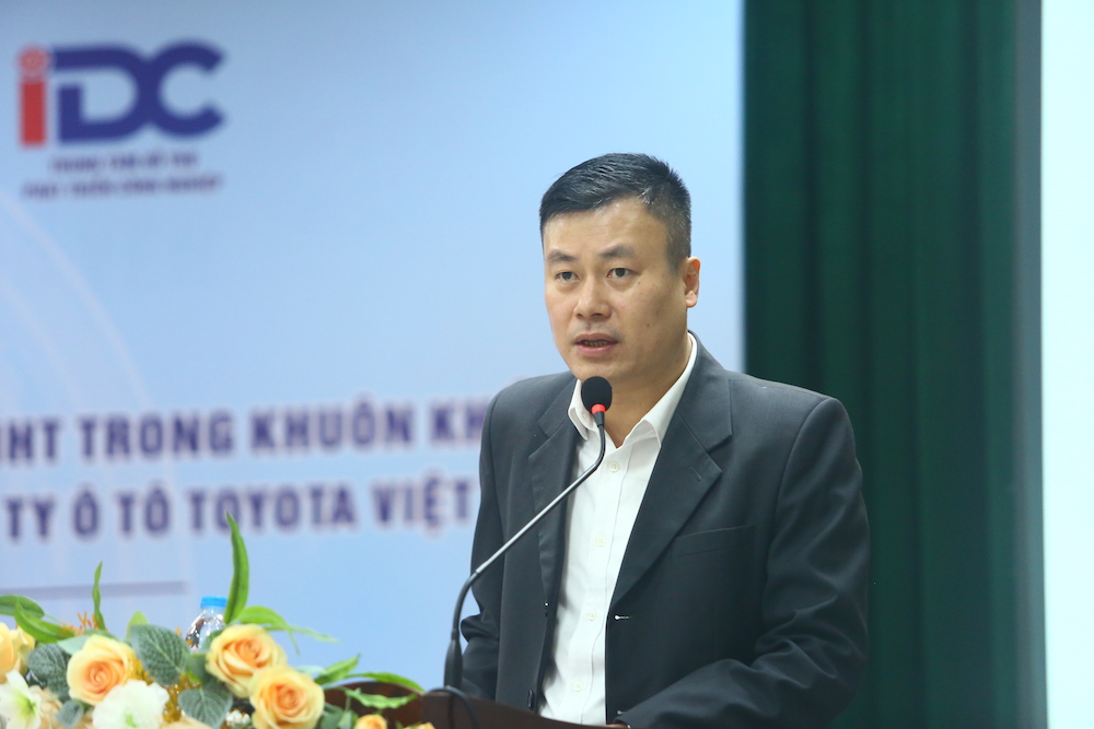 <i>Ông Chu Việt Cường – Giám đốc Trung tâm Hỗ trợ phát triển công nghiệp (IDC), Cục Công nghiệp (Bộ Công Thương) ghi nhận và đánh giá cao sự chủ động, trách nhiệm của Toyota Việt Nam trong việc đồng hành cùng doanh nghiệp công nghiệp hỗ trợ trong nước, cũng như sự nỗ lực, cầu thị của các doanh nghiệp tham gia chương trình và sự phối hợp tích cực của đội ngũ cán bộ IDC.</i>