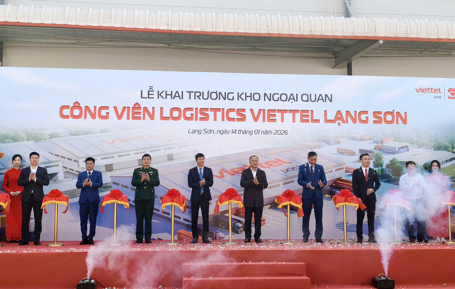 Khai trương, đưa vào vận hành Kho Ngoại quan Viettel Post tại Công viên Logistics Viettel Lạng Sơn, thuộc Khu kinh tế cửa khẩu Đồng Đăng.